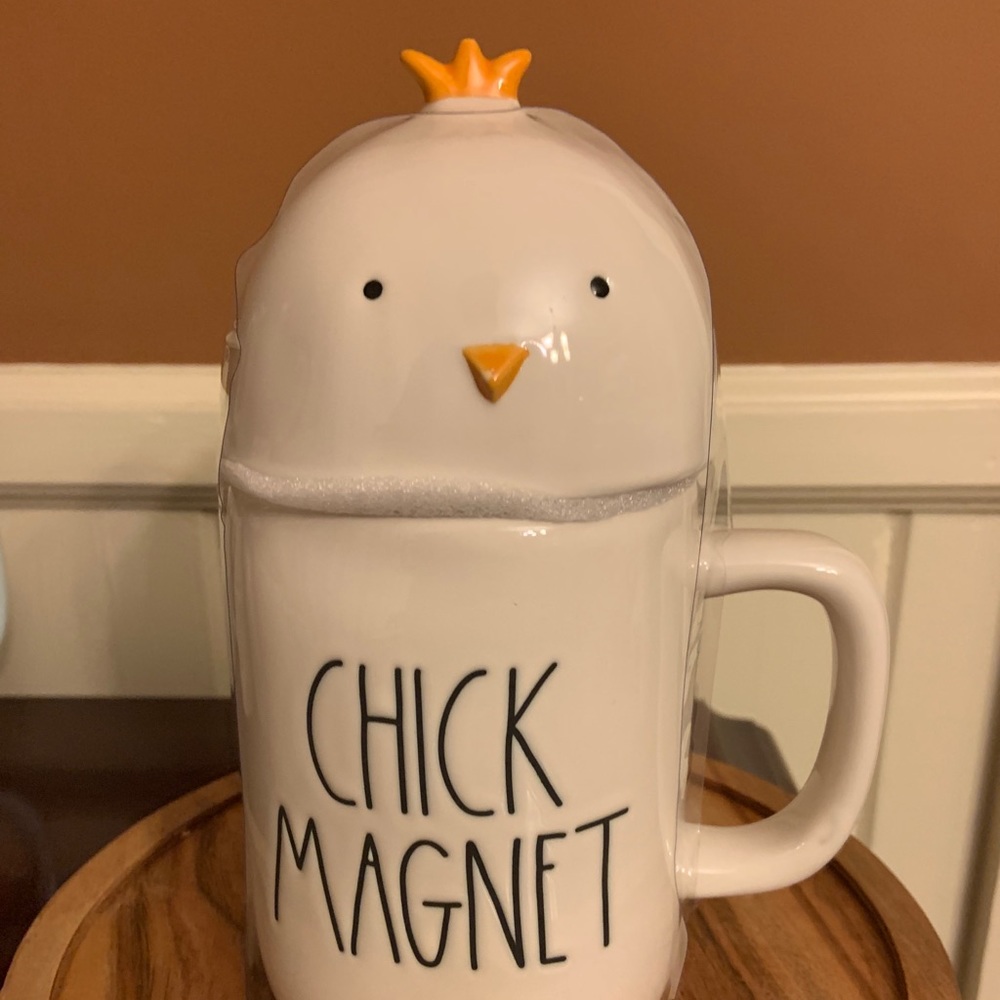 Rae Dunn Chick Magnet Mug w/Chick Head Topper